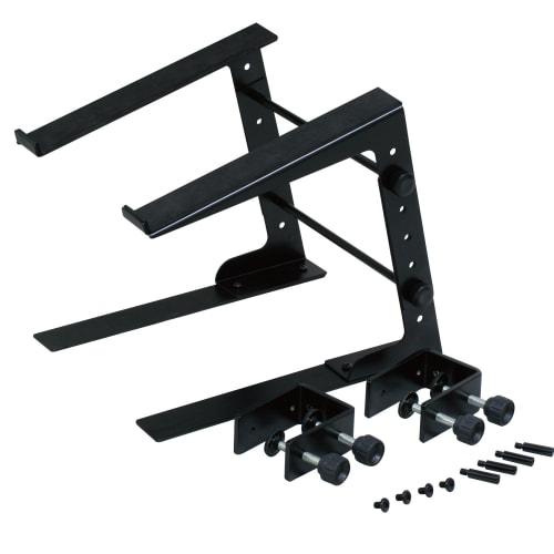 Kikutani LT-200B Laptop Stand, PCDJ Stand with 4 Extension Bars and Desktop Mounting Attachment