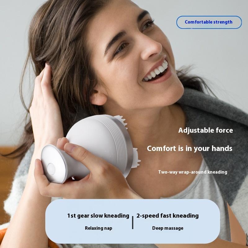 Electric Cordless Vibrator Hair Scalp Massager With Kneading 4 Massage Nodes Handheld Head Scratcher Massager Stress Relax