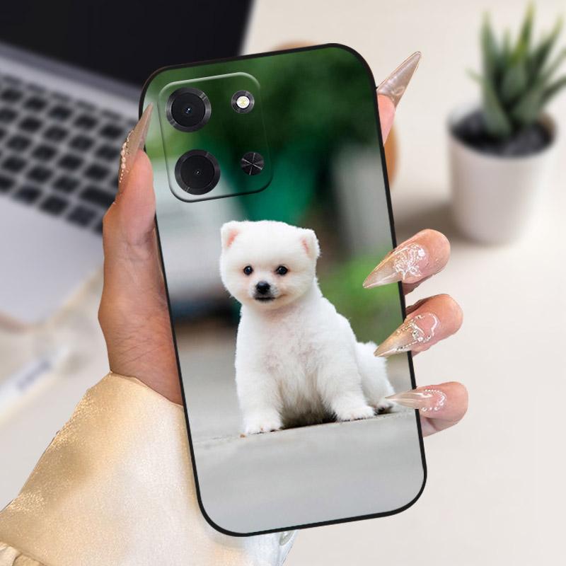 For Xiaomi Poco C85 5G Phone Case Luxury Lion Wolf Flower Printed Casing Soft Silicone TPU Back Cover For POCO C85 POCOC85 173mm