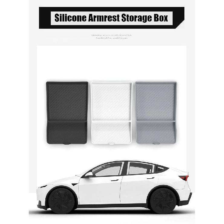 Armrest Box Storage Box for Tesla Model Y Standard RWD 2026 Center Armrest Box Bottom Storage Box Organizer Tray Car Accessories