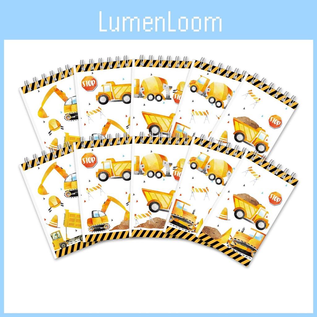 Engineering Vehicle Excavator Notepad For Children School Learning And Gifts