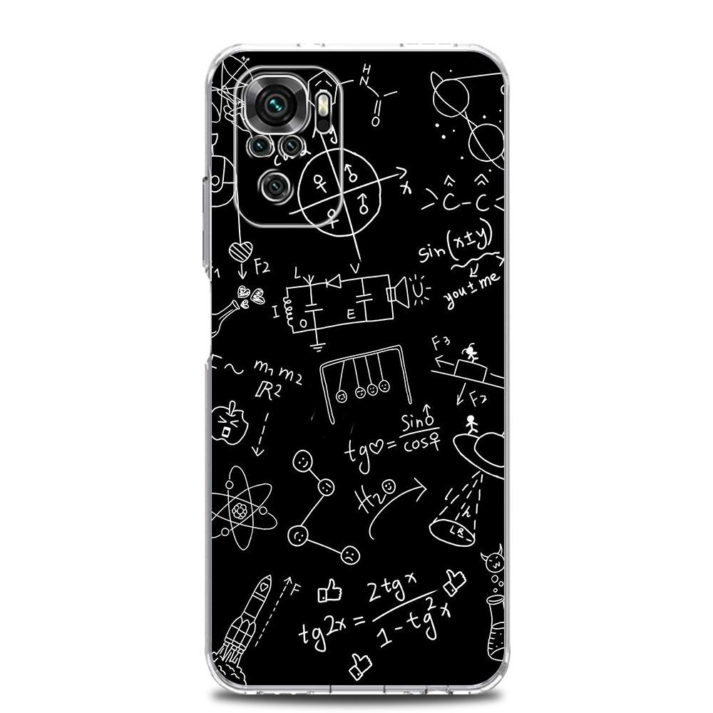 Physics Chemical Mathematics Phone Case For Xiaomi Redmi Note 15 14 13 12 4G 10 11 Pro Plus 5G 14C 13C 12C 10C 9A Cover
