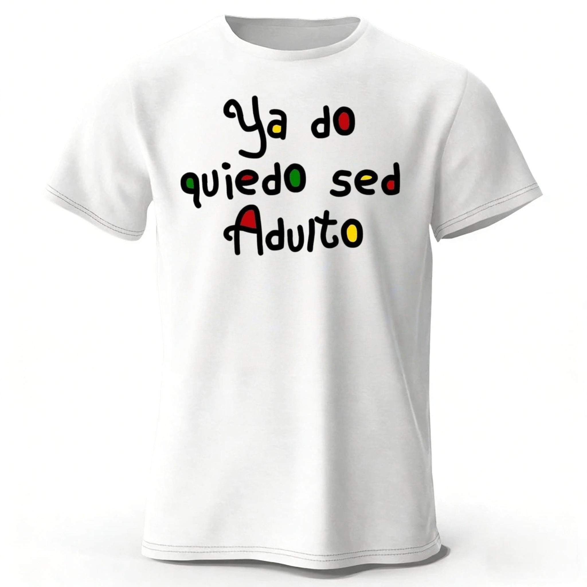 

I Don t Want To Be An Adult Humorous and Witty Pure Cotton T-shirt for Men/women Sports Breathable Short Sleeves T-shirt Casual S белый