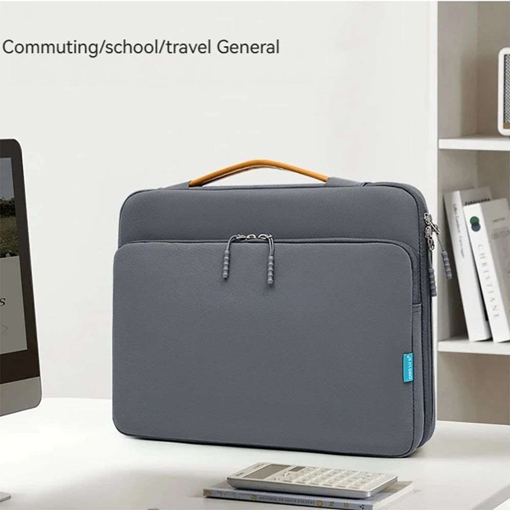 Fashion With Handle Portable Laptop Bags Lightweight Ultra Thin Laptop Case Dual Zipper Soft Material Notebook Sleeve Travel