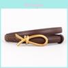 Leather Belt For Women With Alloy Buckle And Punk Style For Casual Wear