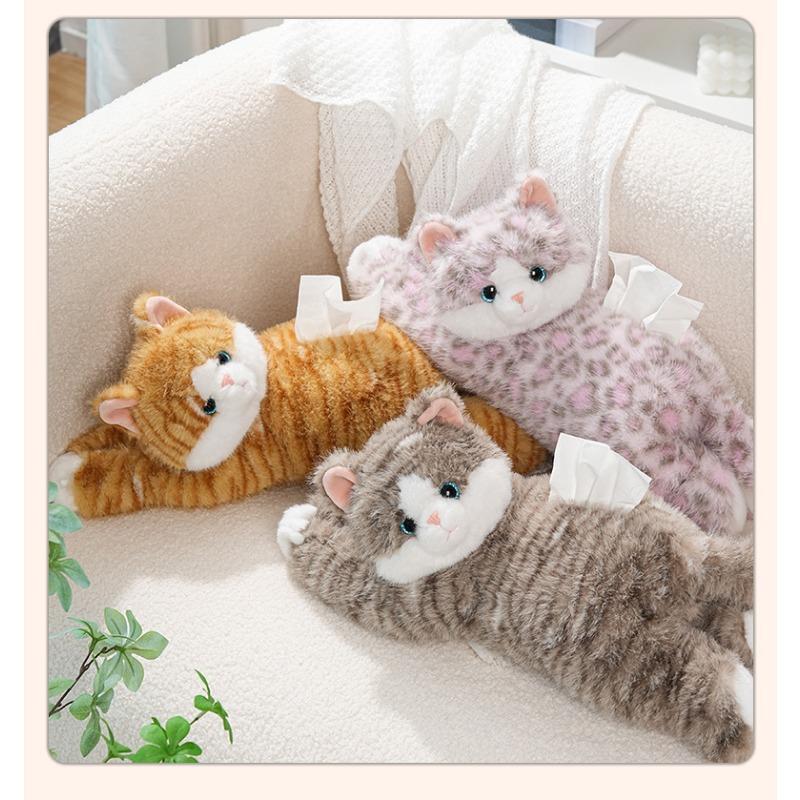 Cute Cat Car Hanging Tissue Box Creative Car Tissue Holder
