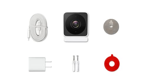 ATOM Tech ATOM Cam 2 Indoor/Outdoor Security Camera, 1080P Full HD, Alexa Compatible, Surveillance Camera, Network Camera, Pet Camera/Baby Monitor, AC