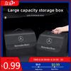 Bolsa Organizadora de Armazenamento para Porta-Malas de Carro GLC GLB Caixa de Arrumação em Couro para Mercedes Benz AMG W203 W206 W220 W205 W211 W212 W201 W210 W108