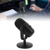 USB Condenser Microphone RGB Plug and Play PC Gaming Mic Noise Reduction for Singing Podcast Recordi