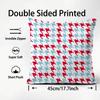 Chic Houndstooth Pattern Style Cushion Cover Premium Comfort Reversible Pillow Cove In One Design For Any Room & Car Interior