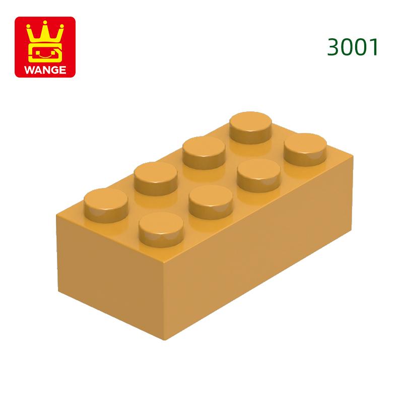 Non-Toxic 40Pcs/Lot 3001 2X4 High 8-Hole Building Block Moc Colorful Parts Compatible With Brick Diy Children Toy Assembly Gift Box