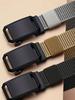 Grey Canvas Tactical Workwear Casual Outdoor Military Training Pants Belt for Men 2025 New Automatic Buckle Belt