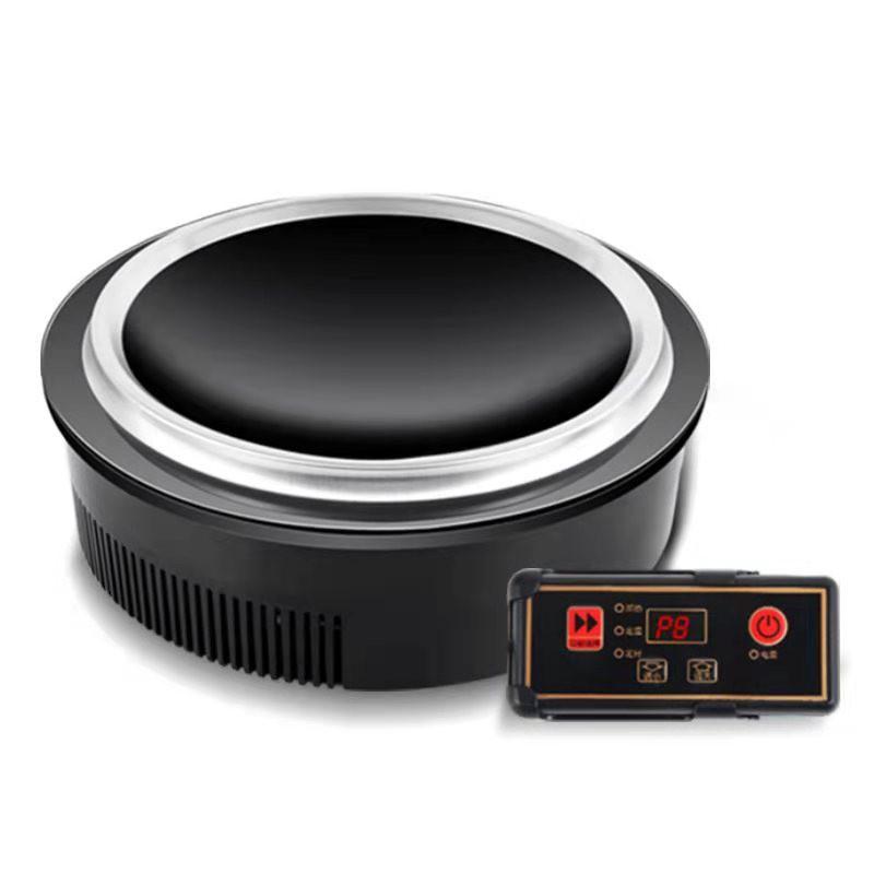 Leistungsstarker gebogener Induktionskocher mit eingebautem Topf und Kabelsteuerung