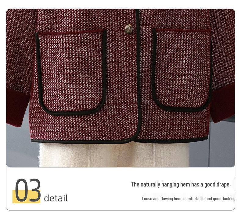 Mom's 2025 Autumn Fashion Knitted Cardigan for Mid-Aged & Elderly Women