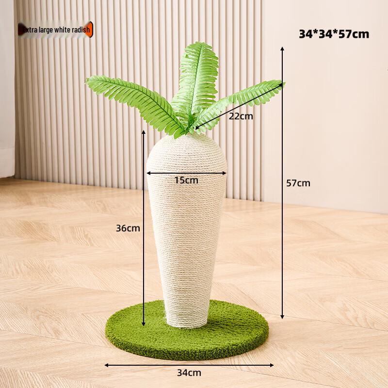 Moliya Extra Large Carrot Sisal Cat Scratching Post