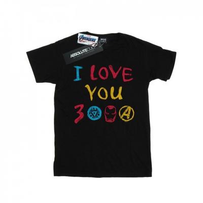 Mens Avengers Endgame I Love You 3000 Crayons T-Shirt