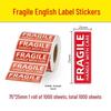 Zhunming Fragile Warning & Do Not Press Labels