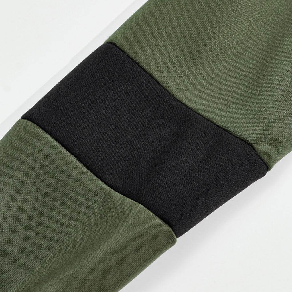 Men's ,color Casual And Trendy Lapel Color,blocked High,weight Loose Long,sleeved Top