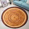 Farmhouse Rustic Tree Rings Rustic Area Rug Round Circle Carpet Livingroom Bedroom Floor Mats for Bathroom Modern Home Decor