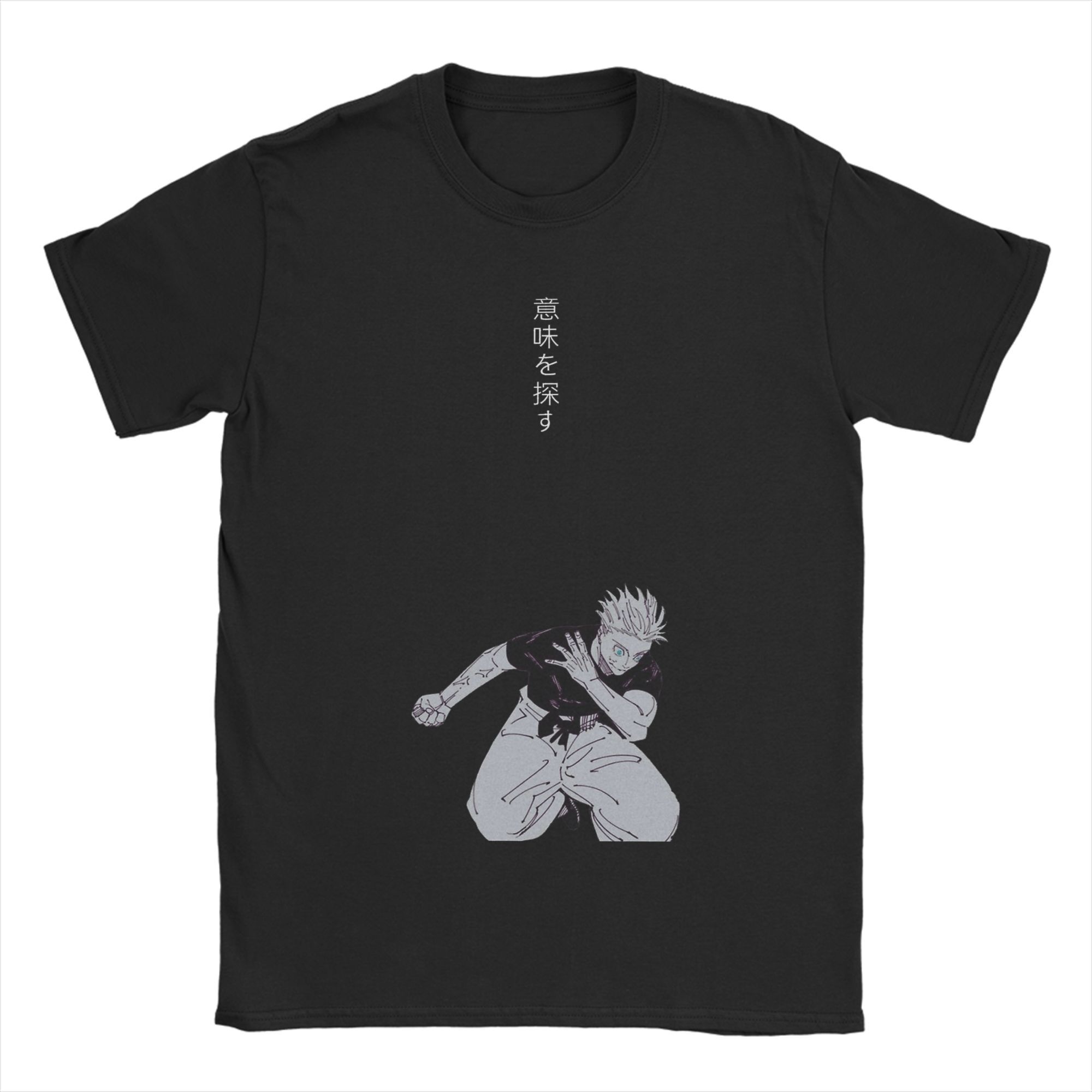 

Jujutsu Kaisen Satoru Gojo T Shirts for Men 100% Cotton Vintage T-Shirt Round Neck Tee Shirt Short Sleeve Clothes Gift Idea L