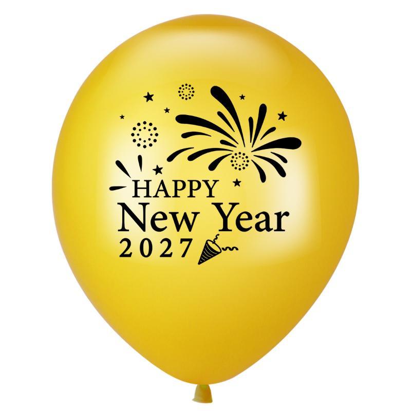 10Pcs Happy 2027 New Year'S Day Party Latex Balloons Happy New Year Party Home Decoration