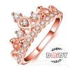 Style Jewelry Crown Series Ring Fashion Women's Diamond Ring Personality High Carbon Ring