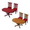 Puppenhaus Stuhl Tisch Modell Esszimmer-Set Realistischer Tisch Puppenhäuser Stuhl Realistischer Spielstuhl Realistisch 1:12 Modellspielzeug