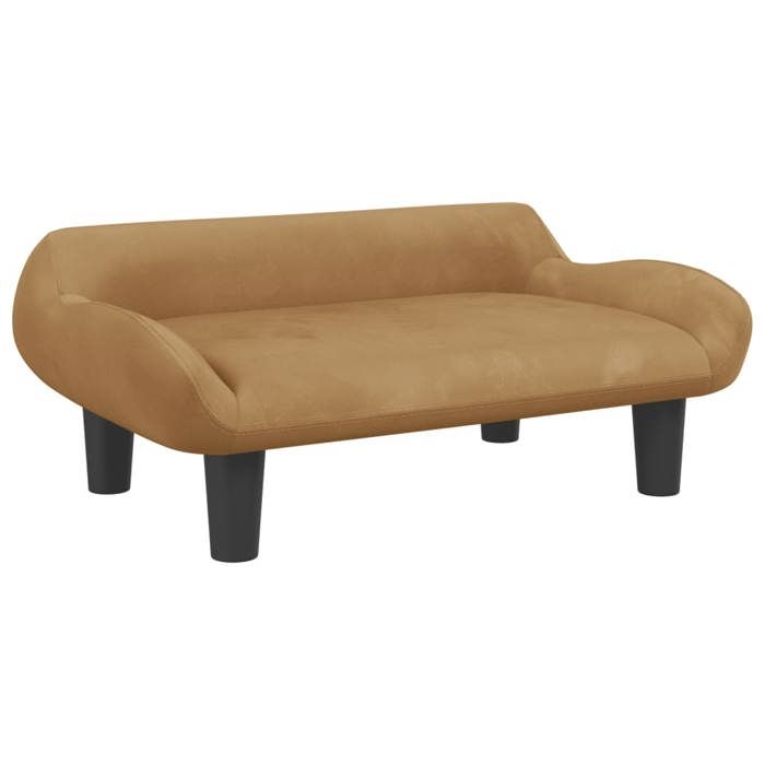 VidaXL Canapé pour enfants marron 70x40x24 cm velours, mini canapé, mini canapé-chaise, mini canapé pour enfants, canapé de 3196354