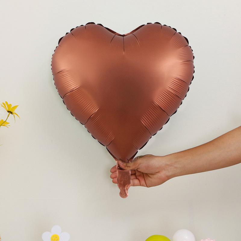 18-Inch Heart-Shaped Aluminum Film Aluminum Foil Balloon Celebrates Wedding, Valentine'S Day Confession, Party Decoration Scene Arrangement