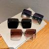 New Square Frameless Retro Sunglasses for Women Fashion Vintage Glasses Men Luxury Trend Brand Designer Shades Eyewear