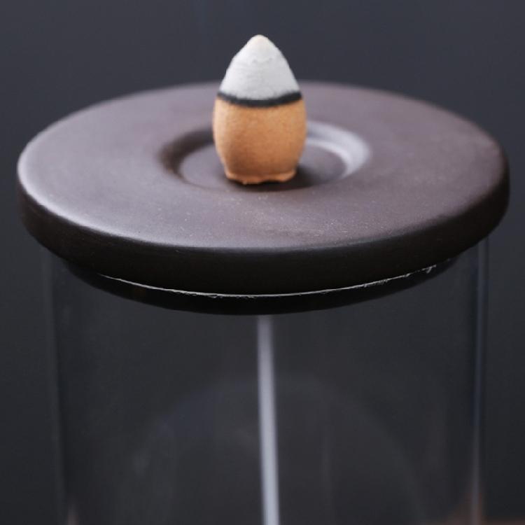 Windproof Lampshade LED Skull Ceramics Incenses Burners Waterfall Backflow Incenses Cones Holders for Home Decoration