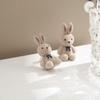 Bear Earrings for Women Girls 2026 Fashion Korea Silver Needle Autumn and Winter Earrings Cute Flocking Rabbit Ear Studs Jewelry