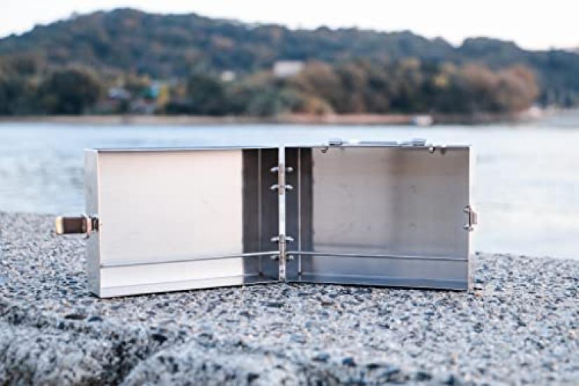 RODGERS Stainless Steel Spice Perfect for Outdoor Cooking and Made In Japan Box, Camping, Kitchen, Condiments, Tools, Storage, BBQs, (RG-OD-SPBOX1N)