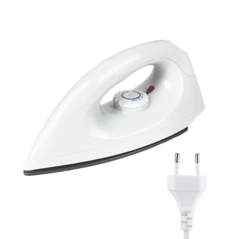 Portable Household Electric Iron Small Dry Steam Ironing Board Electric Dry Iron for Ironing Clothes Shoes Easy to Use белый