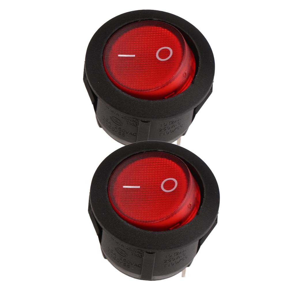 Runder Wippschalter EIN Aus Kippschalter 10A 125250VAC 6A4A 250VAC für Automobile Boote Schiffe