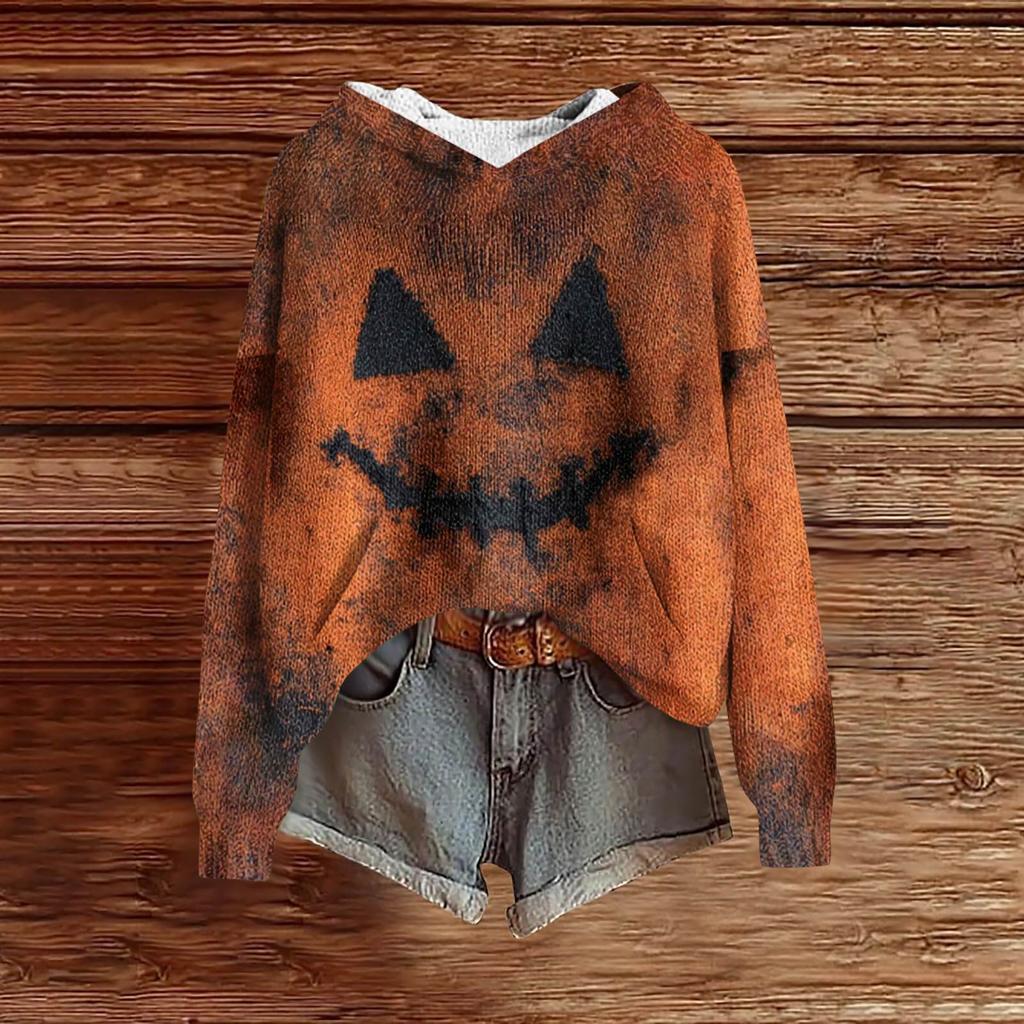 Sweatshirts For Women Knit Sweater Cute Shirt Fall Pullover Hooded Sweatshirt