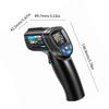 Infrared Thermometer, Non Contact Digital Thermometer with Backlit Display and   Emissivity, for Metal Oil Temperature and Industrial Use