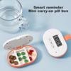 Travel for Pill for Case Medicine Box Mini Portable Reminder Drug Box for Pill Box for W/ Timer Pillbox Medication Organ