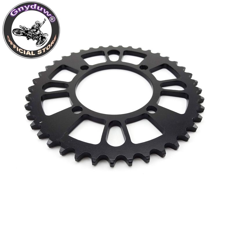 Gnyduw Rear Sprocket 420 76mm 35T/37T/39T/41T/43T For SDG Hub Wheel Pit Dirt Bikes Pitmotards YCF Stomp Thumpstar Parts