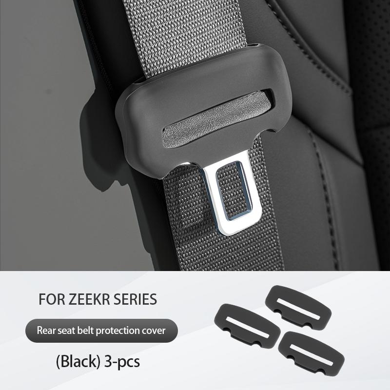 For ZEEKR 001 X belt buckle Silicone Case Snap protector Anti scratch and anti abnormal noise Seat belt interior accessories