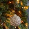 Christmas Tree Decorative Ball 8cm, Xmas Tree Hanging Ornaments, Christmas Party Decorations, Cotton Rope Ball, Xmas Gifts