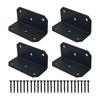Steel Corner Brackets 90 Degree Reinforced Joint Connectors For Shelves Cabinets Roof Canopies