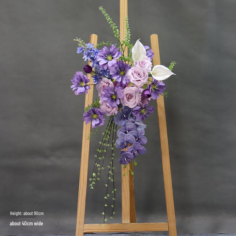 Фиолетовая дорожка для свадебной церемонии: Цветочный Декор для Помолвки и Праздника