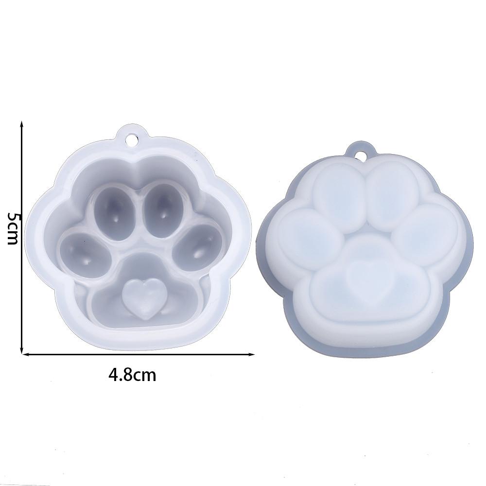 Cat Paw Pendant Silicone Mold Keychain Pendants Epoxy Resin Molds for DIY Epoxy Resin Crafting Mould Jewelry Making Crasfs
