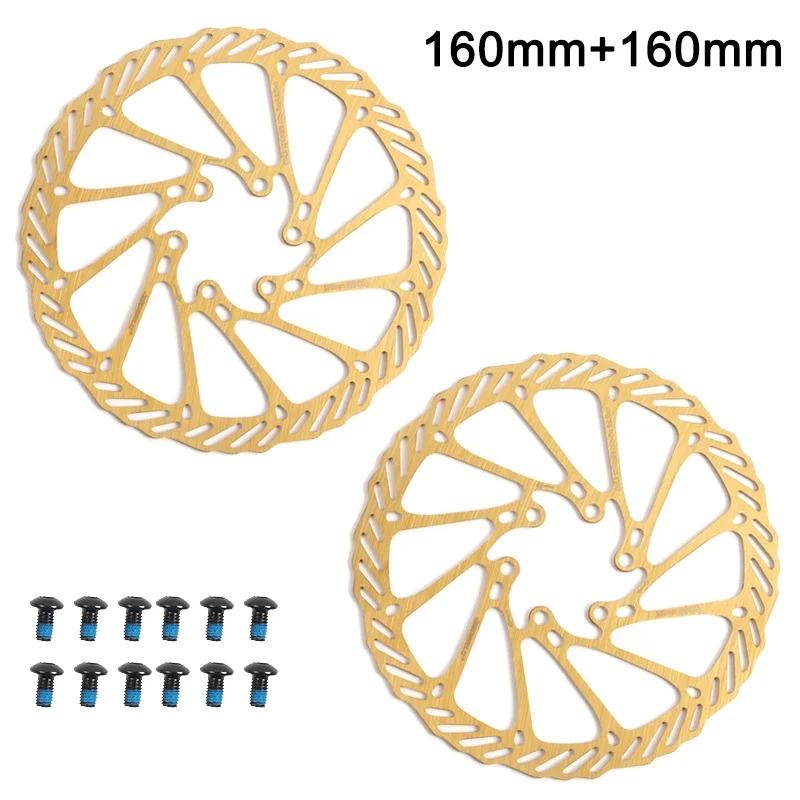 BUCKLOS Mtb Mechanical Disc Brake Caliper Set Bike Brake Levers with Cable Front Rear Bicycle Disc Brake Rotors Cycling Parts