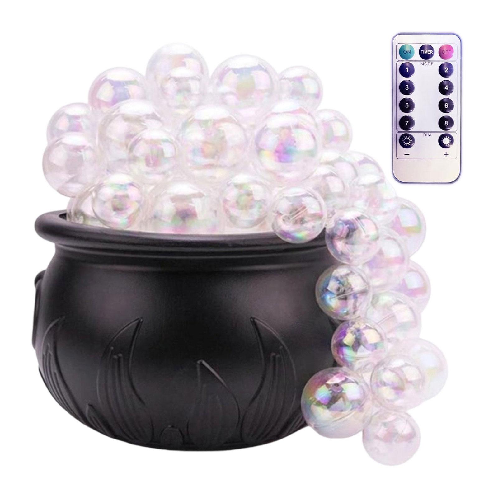 

Halloween Witch Cauldron Bubble Bucket Decor With 8 Lighting Modes Remote Control For Spooky Party Decoration S
