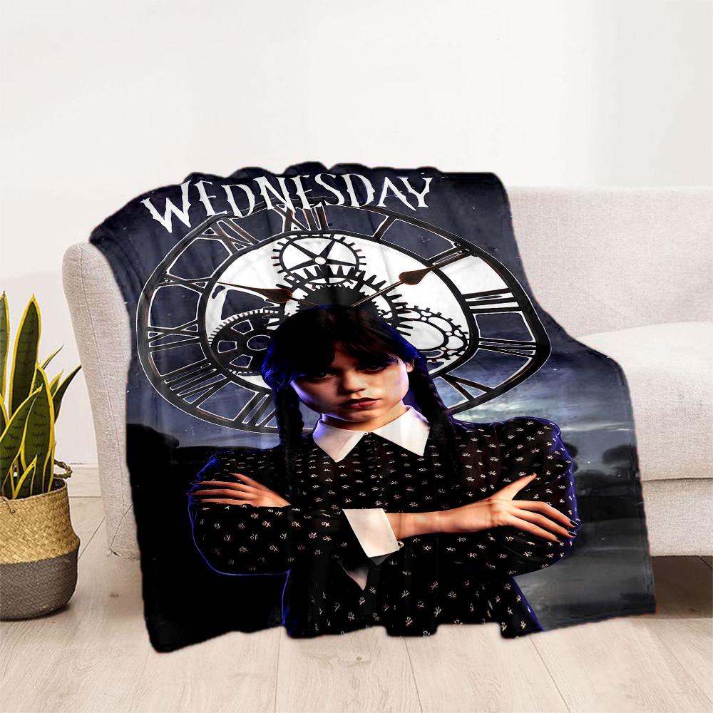 Wednesday Addams Clockwork Blanket Suitable for sofas,travel, living rooms also a good gift for friends and family Suitable for all seasons.