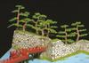 Doyusha 1/350 Japanese Castle Standard Matsumoto Castle Plastic Model S-24 Molded Color