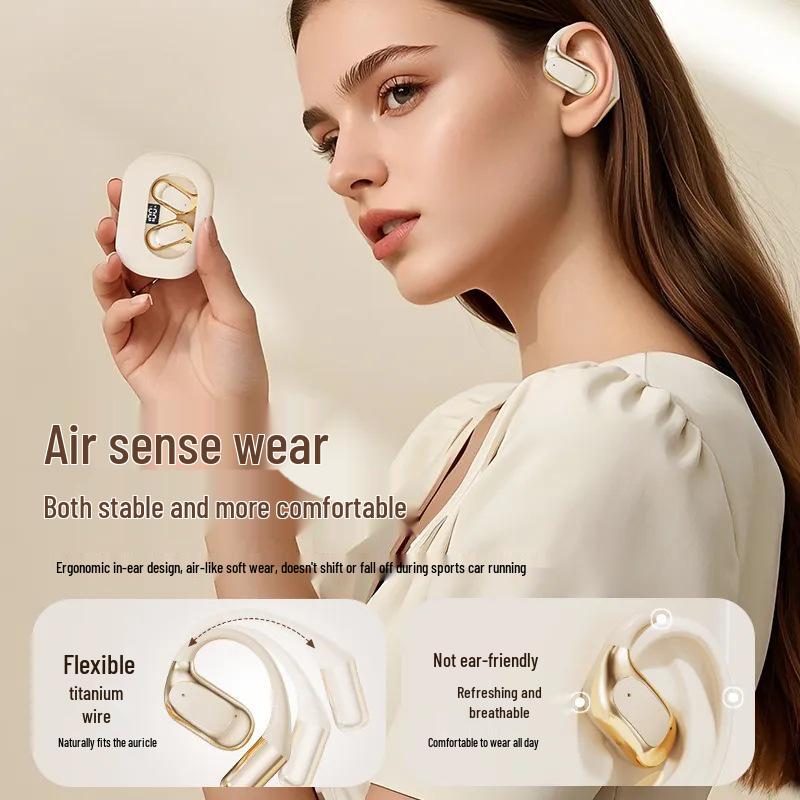 2025 Open-Ear Bluetooth Headphones with Ultra-Long Battery Life for Comfortable Long-Wear