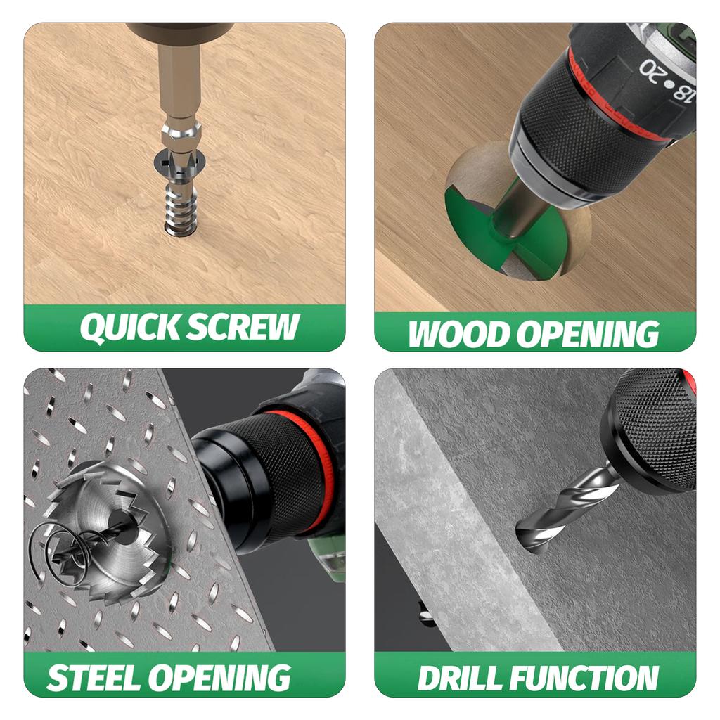 LYUWO 16V Brushless Cordless Electric Drill 70N.m Self-Locking Chuck Power Driver 20+1 Torque Settings 2 Speed Power Tools